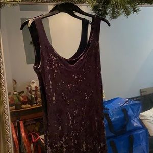 Betsey Johnson stretch velvet maxi vintage 1994